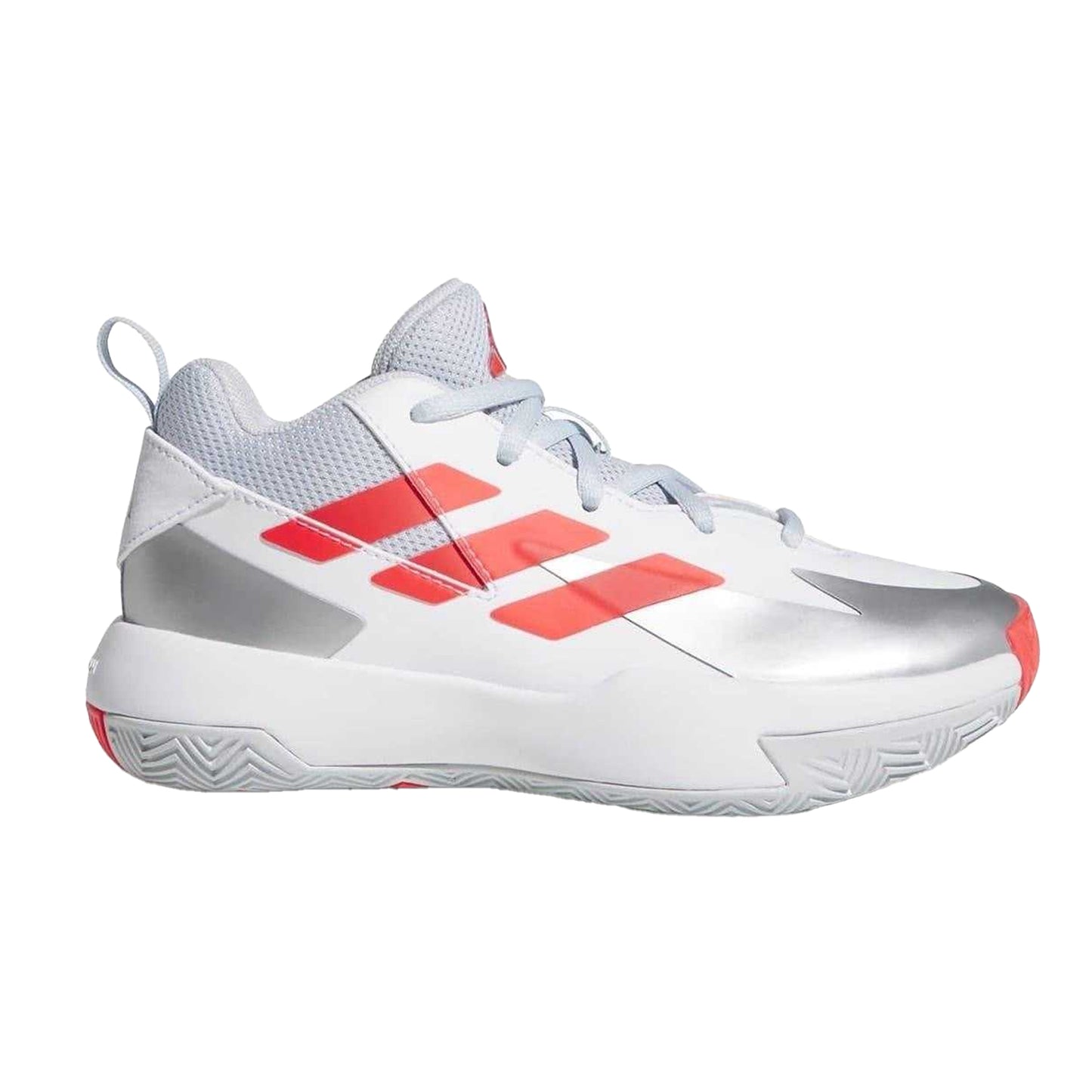 White - Front - Adidas Childrens-Kids Cross Em Up Trainers