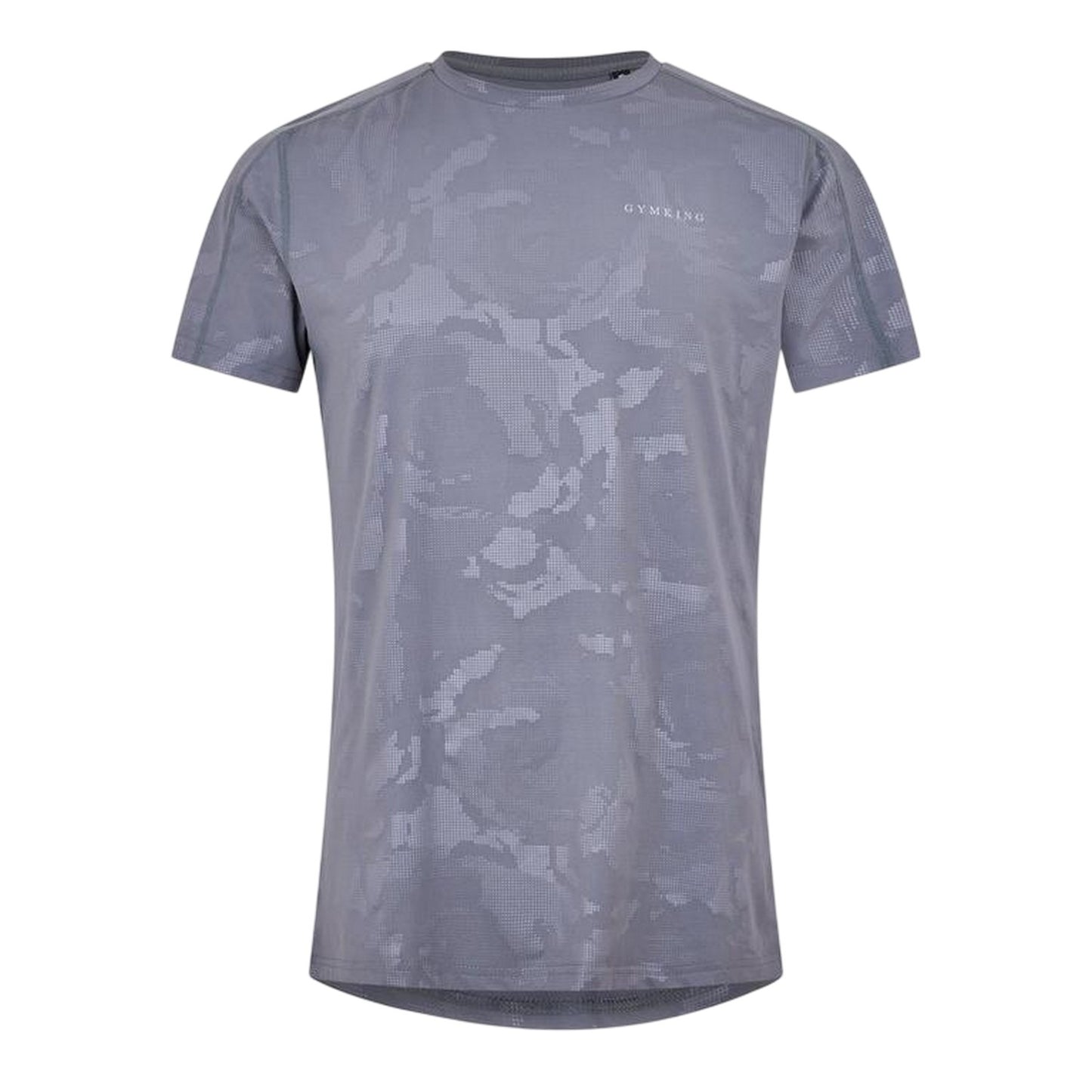 Gunmetal - Front - Gym King Mens Debossed T-Shirt