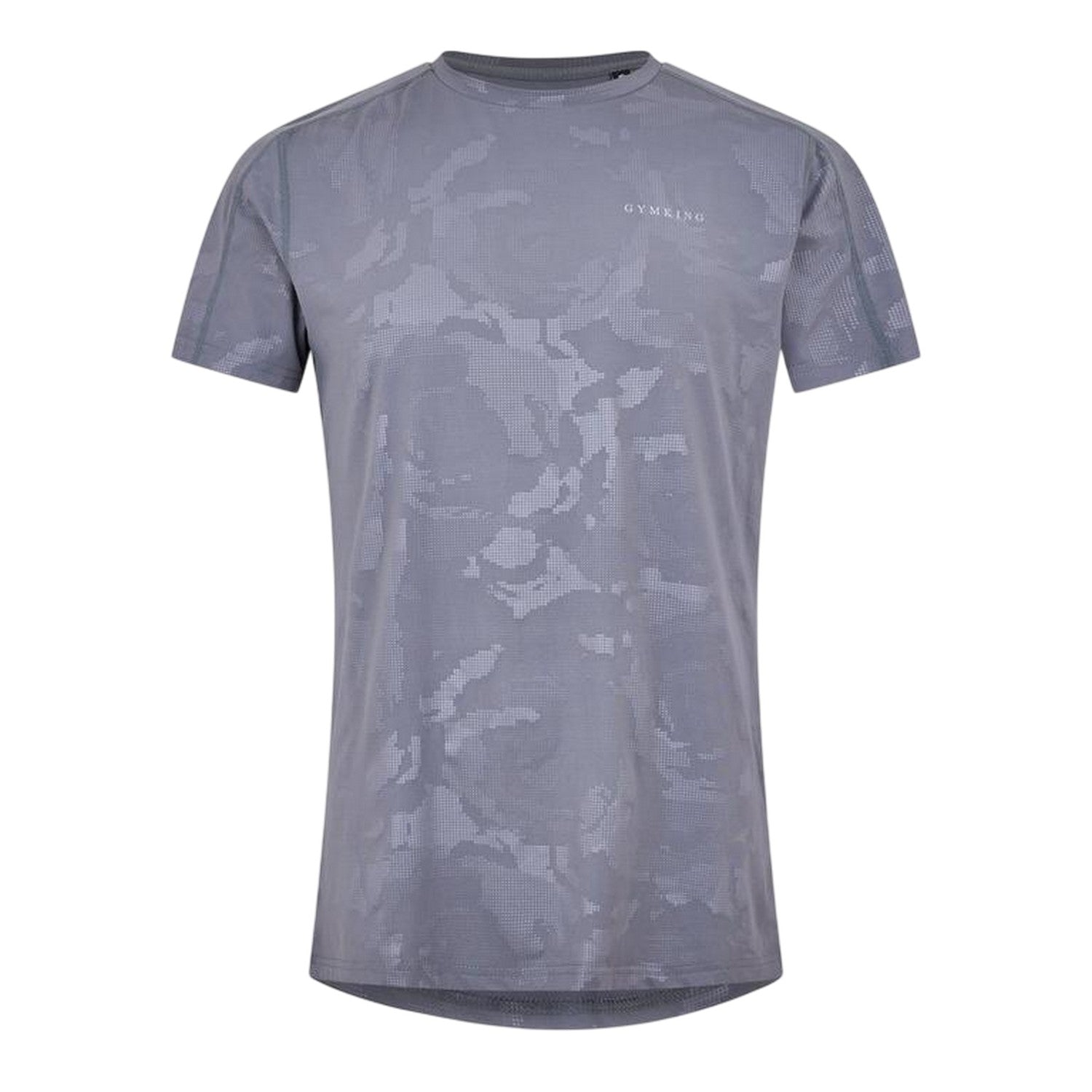 Gunmetal - Front - Gym King Mens Debossed T-Shirt