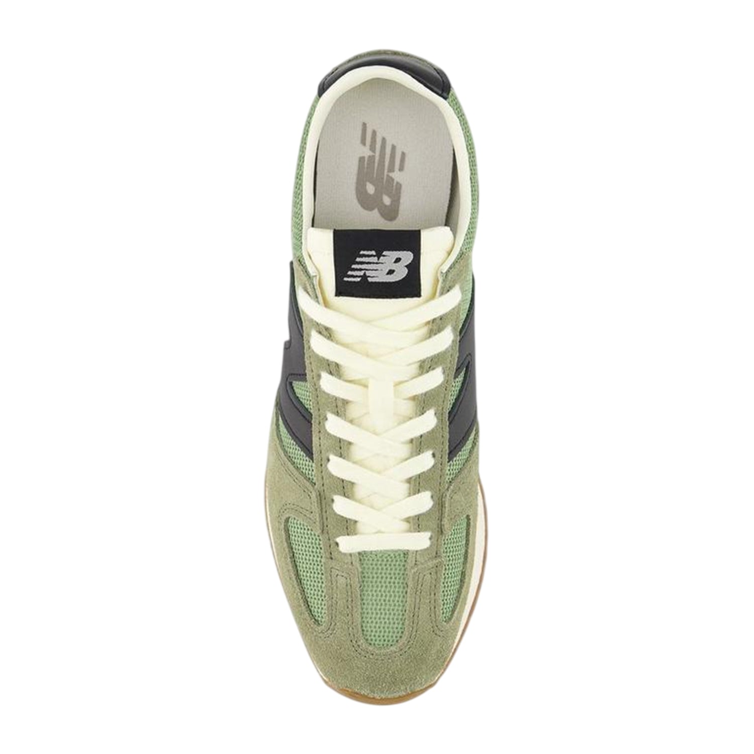 Green-Black - Side - New Balance Mens 471 Suede Trainers