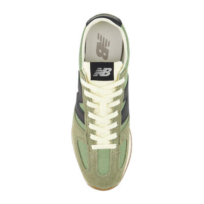 Green-Black - Side - New Balance Mens 471 Suede Trainers