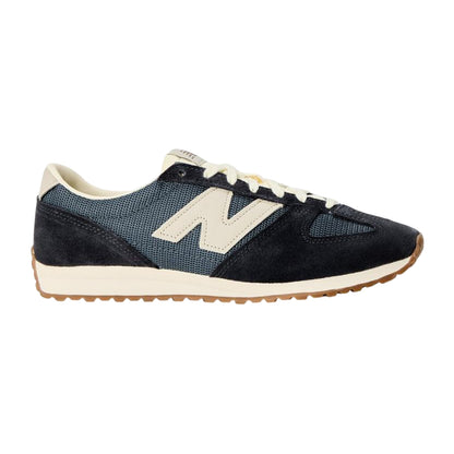 Phantom Grey-Graphite Grey - Front - New Balance Mens 471 Suede Trainers