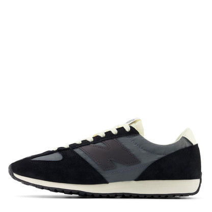White Castlerock - Side - New Balance Mens 471 Suede Trainers