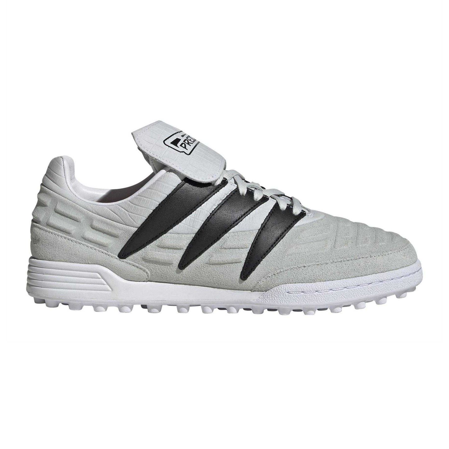 White - Front - Adidas Mens Predator 94 Calf Leather Flat Artificial Ground Football Boots