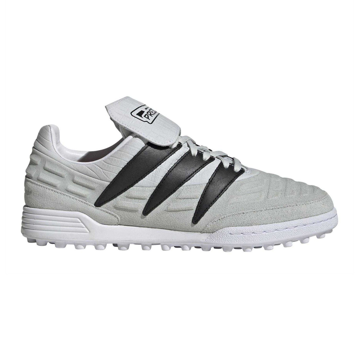 White - Front - Adidas Mens Predator 94 Calf Leather Flat Artificial Ground Football Boots