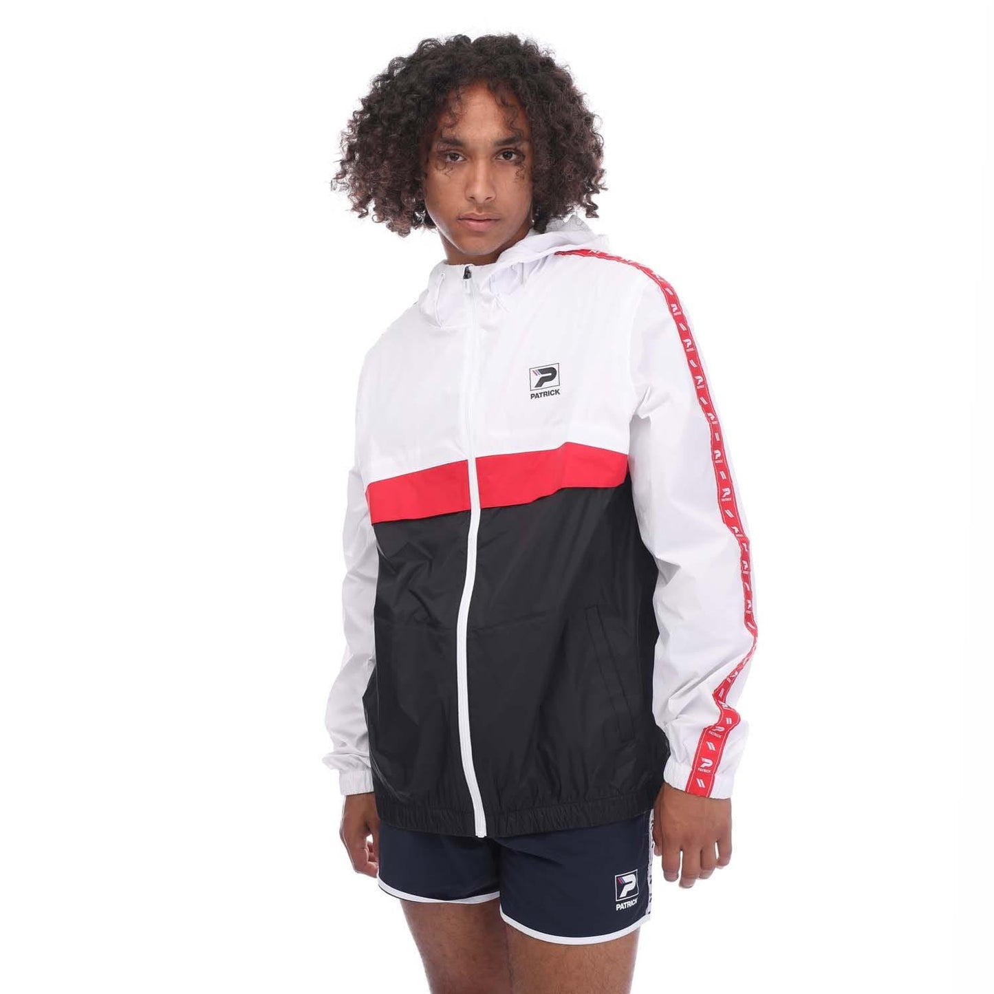White - Front - Patrick Mens Carolus Windbreaker