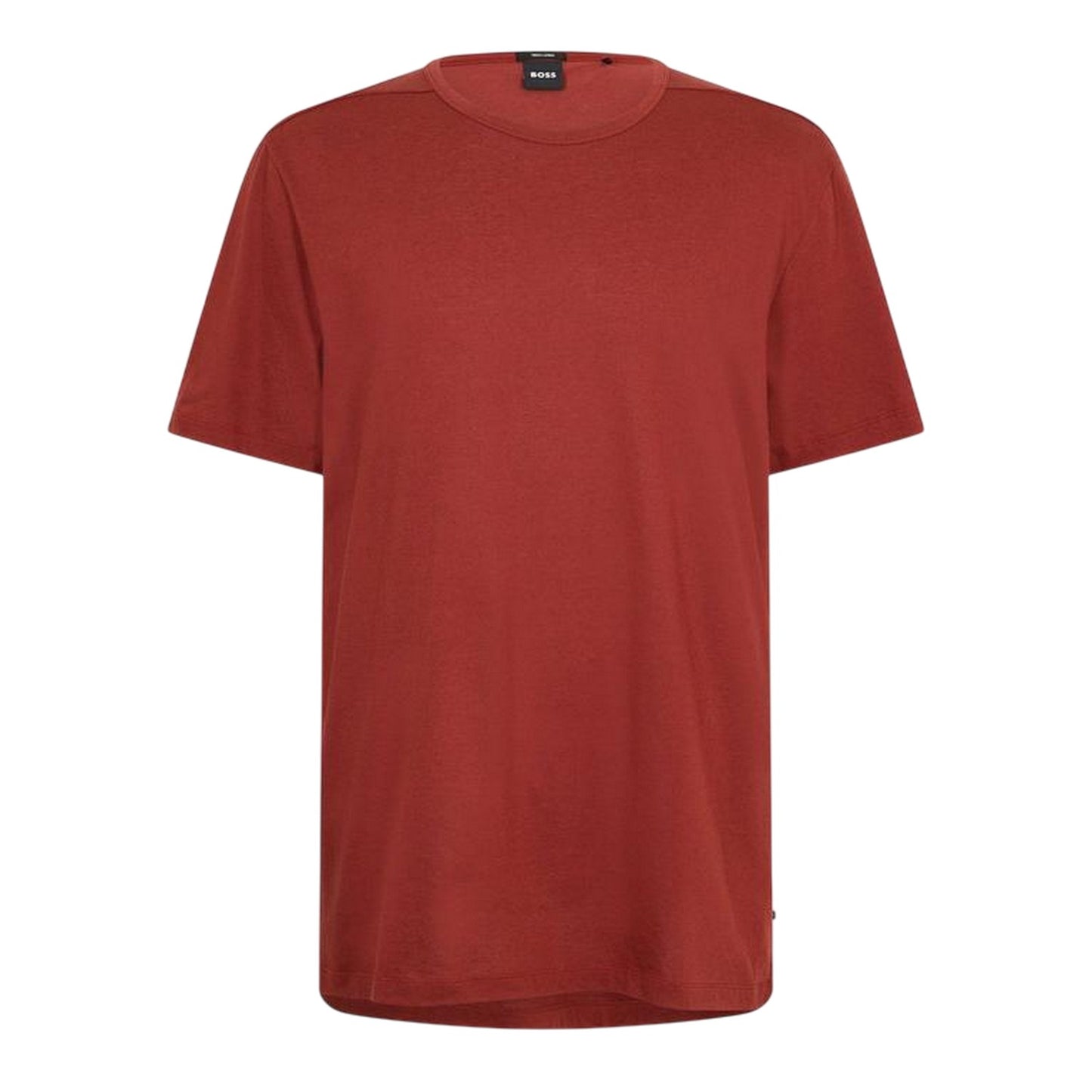 Brown - Front - Boss Mens Tiburt Plain T-Shirt