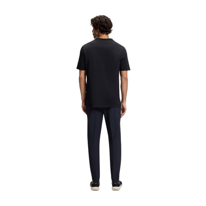 Black - Back - Boss Mens Crew Neck Regular T-Shirt