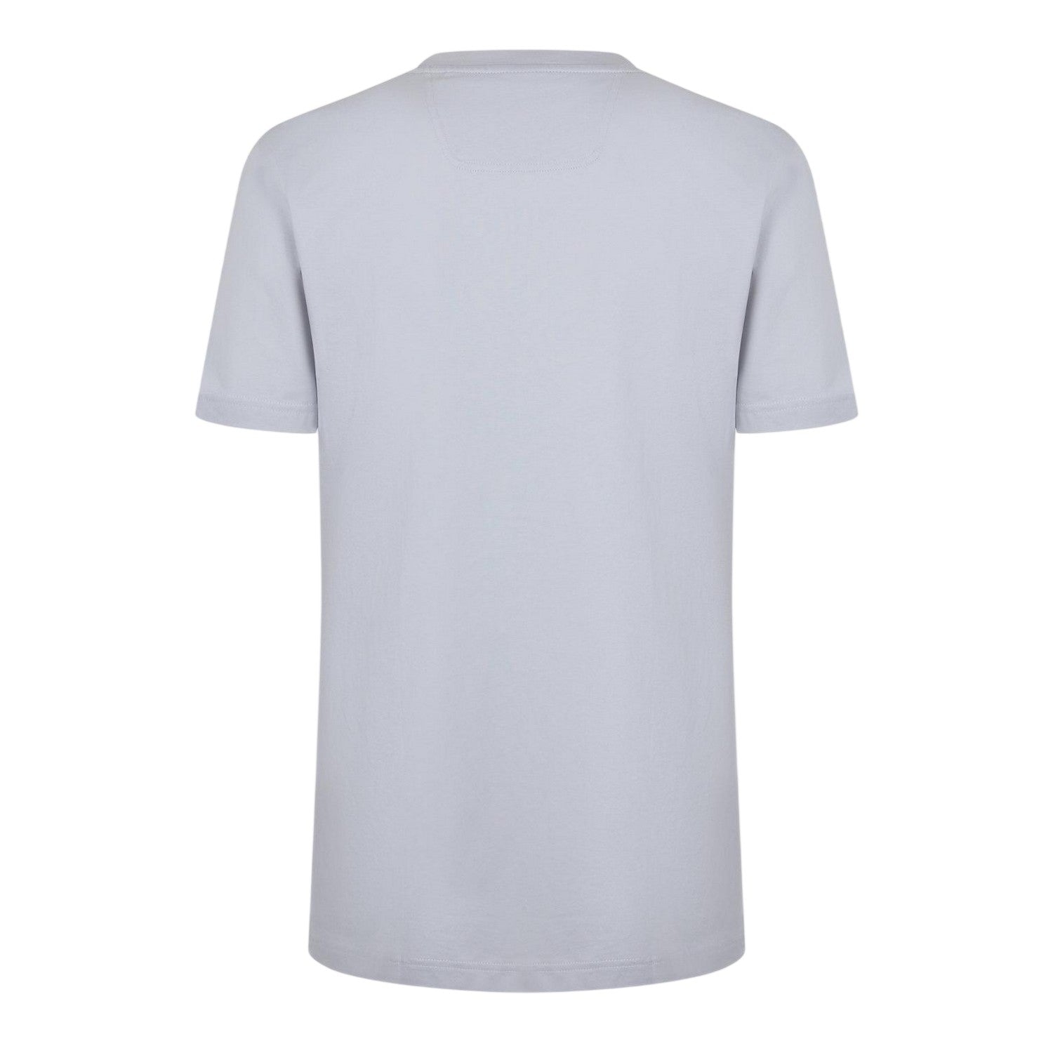 Light Grey - Back - Boss Mens Big Logo Regular T-Shirt