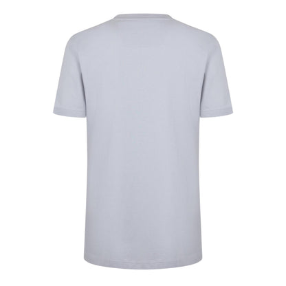 Light Grey - Back - Boss Mens Big Logo Regular T-Shirt