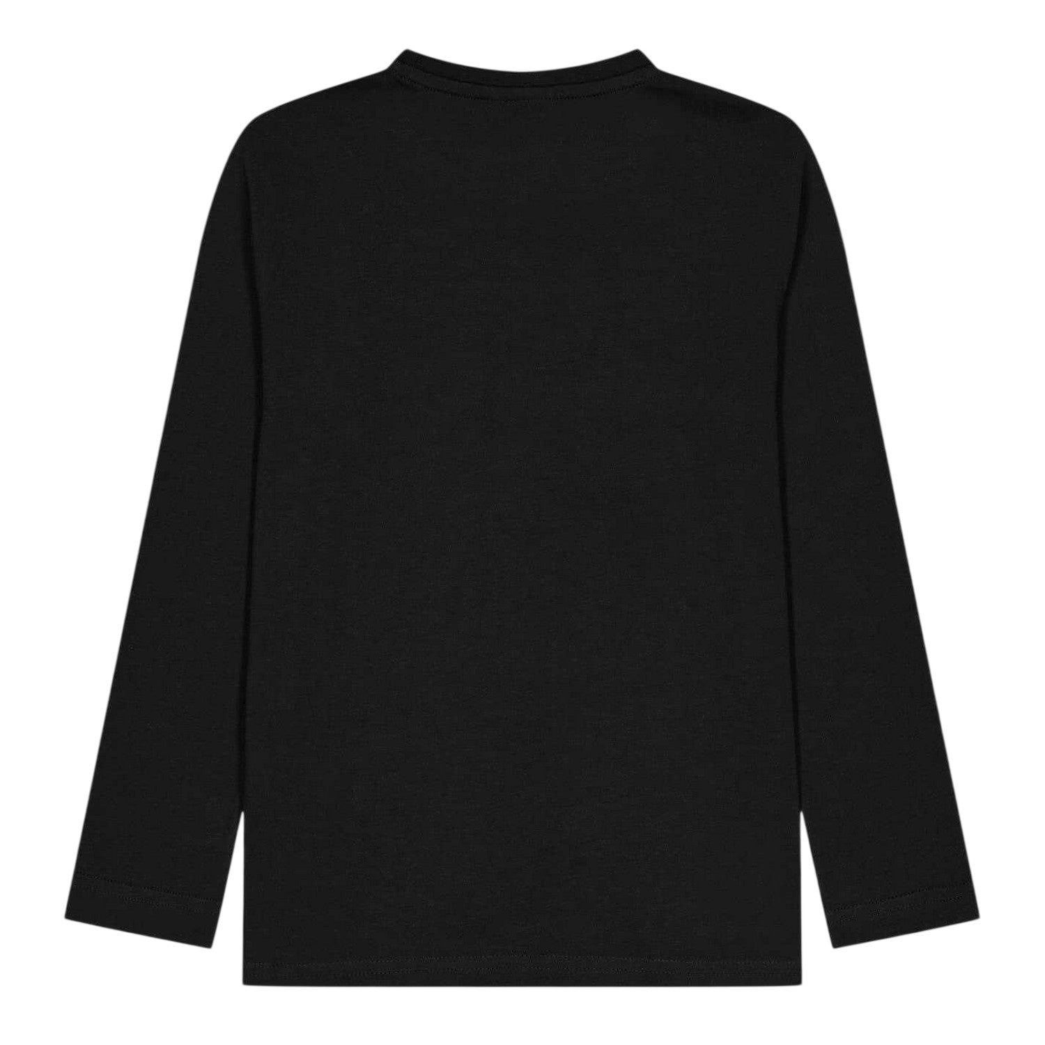 Black - Back - Boss Boys Logo Long-Sleeved T-Shirt