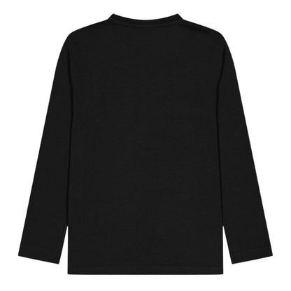 Black - Back - Boss Boys Logo Long-Sleeved T-Shirt