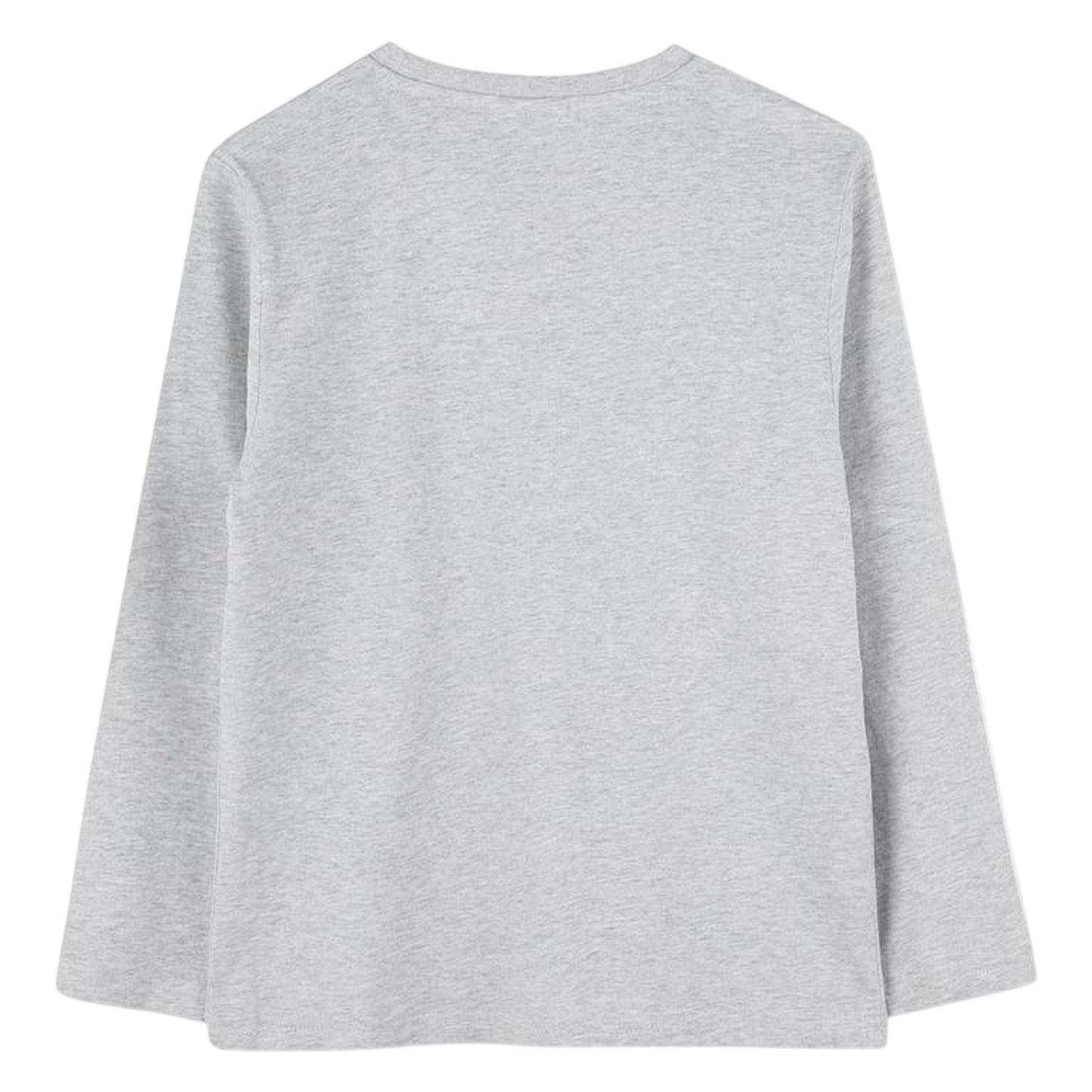 Grey - Back - Boss Boys Logo Long-Sleeved T-Shirt