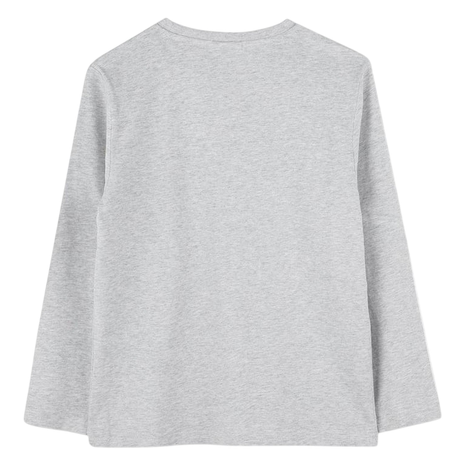 Grey - Back - Boss Boys Logo Long-Sleeved T-Shirt