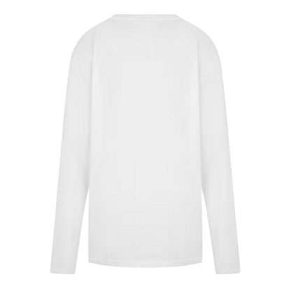 White - Back - Boss Boys Logo Long-Sleeved T-Shirt
