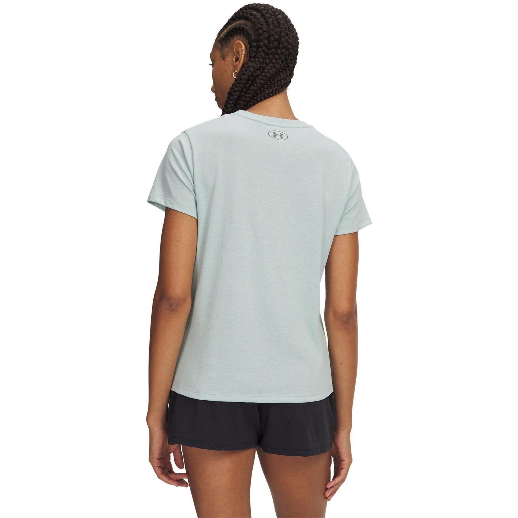 Blue-Green - Back - Under Armour Womens-Ladies Varsity T-Shirt
