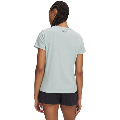 Blue-Green - Back - Under Armour Womens-Ladies Varsity T-Shirt