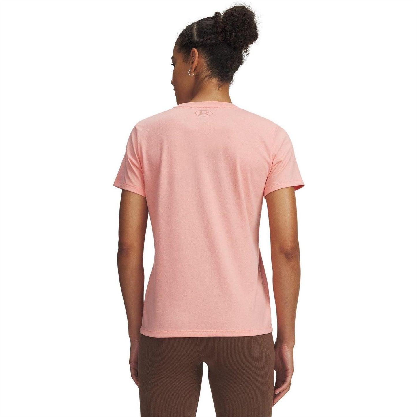 Pink - Back - Under Armour Womens-Ladies Varsity T-Shirt
