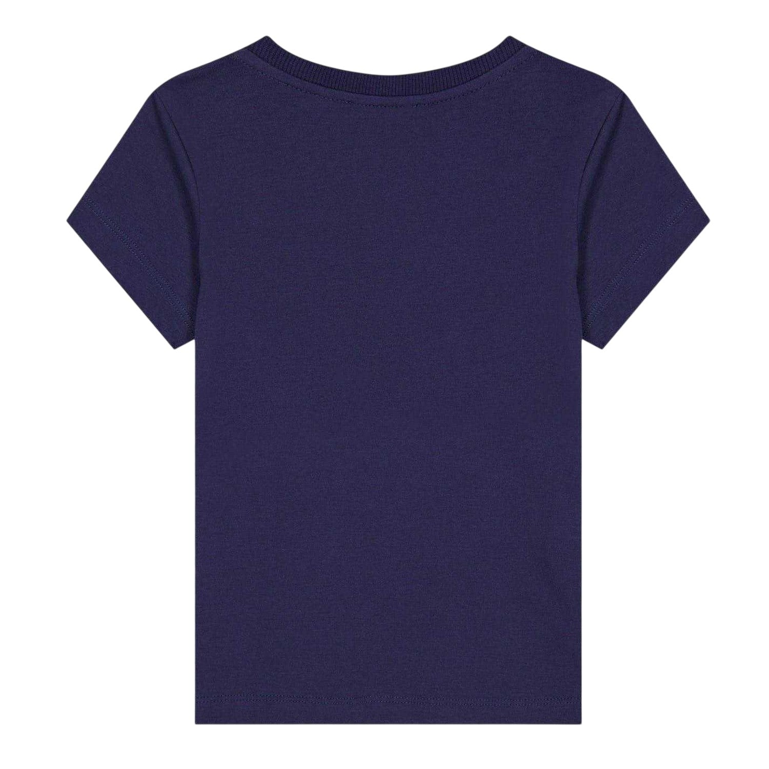 Blue - Back - Moschino Childrens-Kids Logo T-Shirt