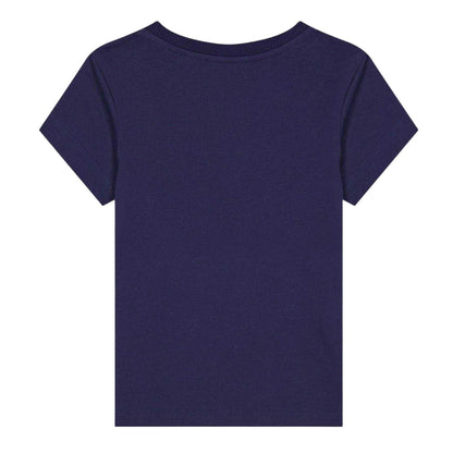 Blue - Back - Moschino Childrens-Kids Logo T-Shirt