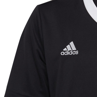 Black - Side - Adidas Childrens-Kids ENT22 Logo T-Shirt
