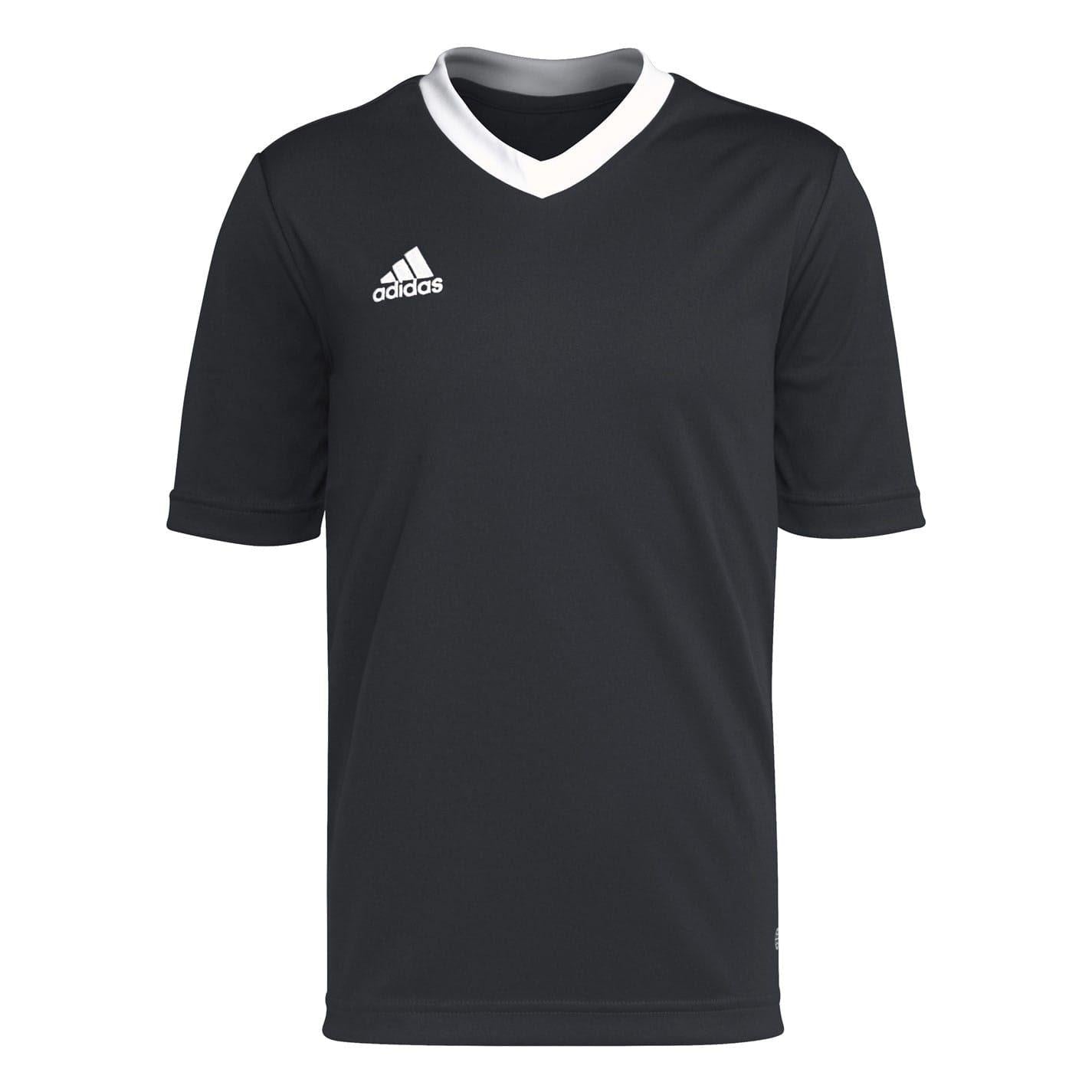 Black - Front - Adidas Childrens-Kids ENT22 Logo T-Shirt