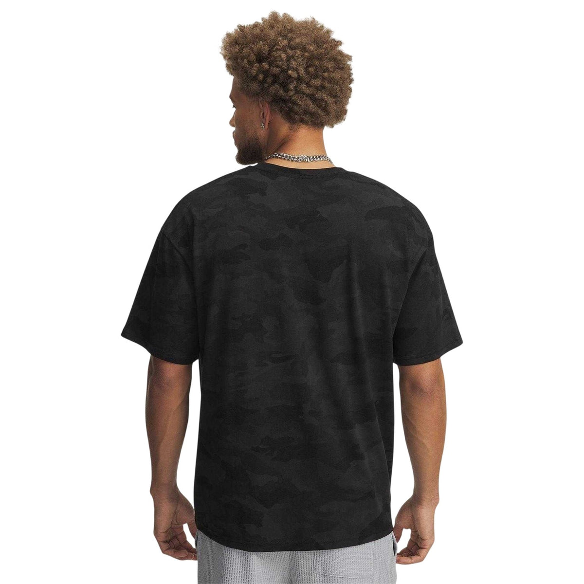 Black-White - Back - Under Armour Mens Heavyweight T-Shirt