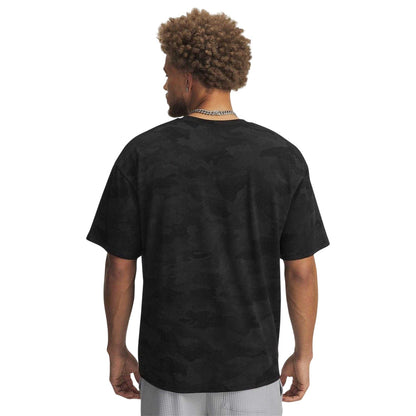 Black-White - Back - Under Armour Mens Heavyweight T-Shirt