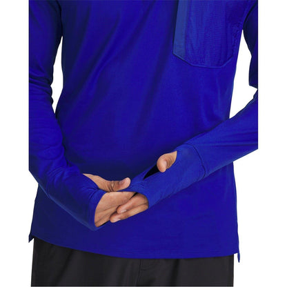 Blue - Side - Under Armour Mens Launch Trail T-Shirt