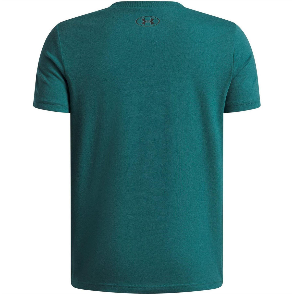 Green-Black - Back - Under Armour Childrens-Kids Wordmark Logo T-Shirt