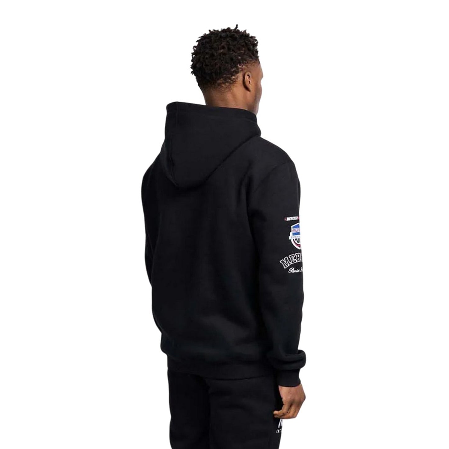 Black - Back - Mercier Mens International Full Zip Hoodie