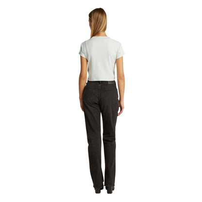Sprout - Back - Calvin Klein Womens-Ladies Logo Ribbed Slim Crop Top