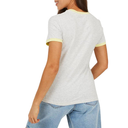 Pale Grey-Lemonade - Back - Brave Soul Womens-Ladies Happy Camper T-Shirt