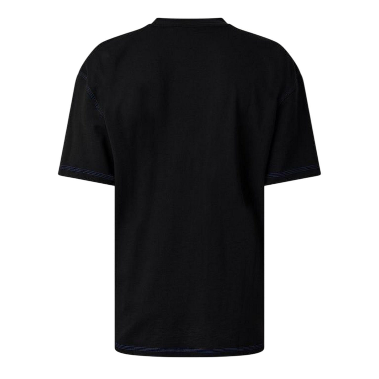 Black - Back - Hugo Mens Embroidered Logo Stitched T-Shirt