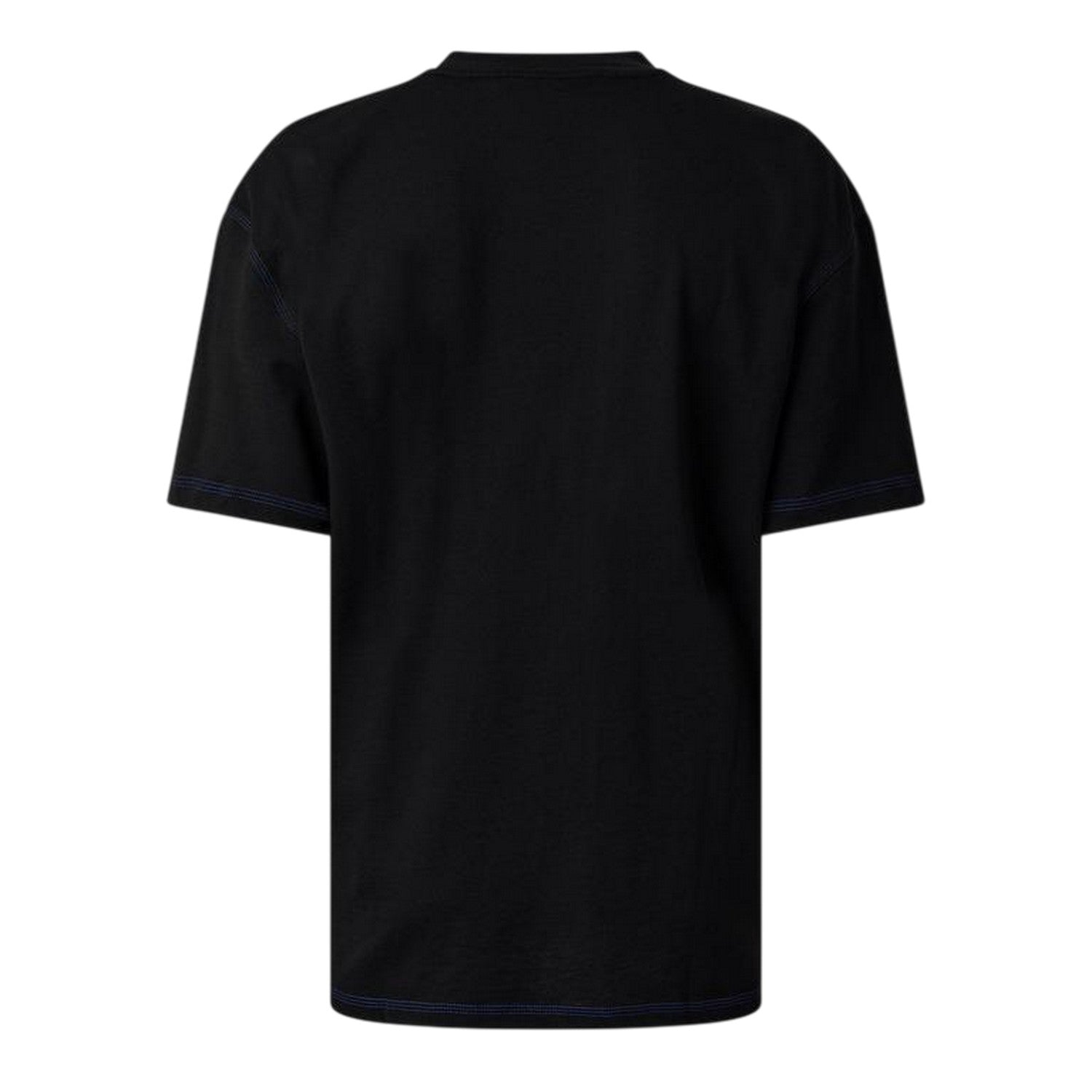 Black - Back - Hugo Mens Embroidered Logo Stitched T-Shirt