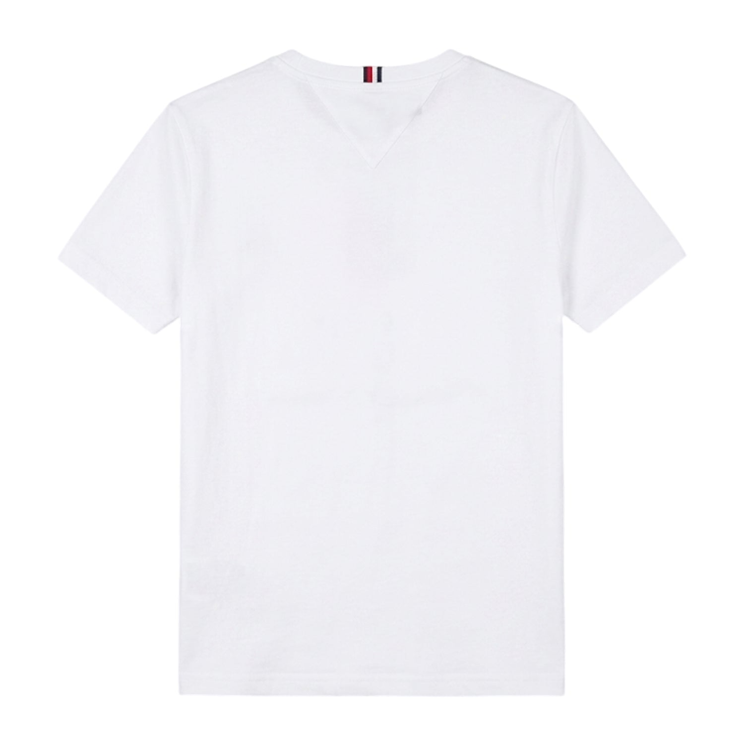 White - Back - Tommy Hilfiger Boys Chest Logo T-Shirt