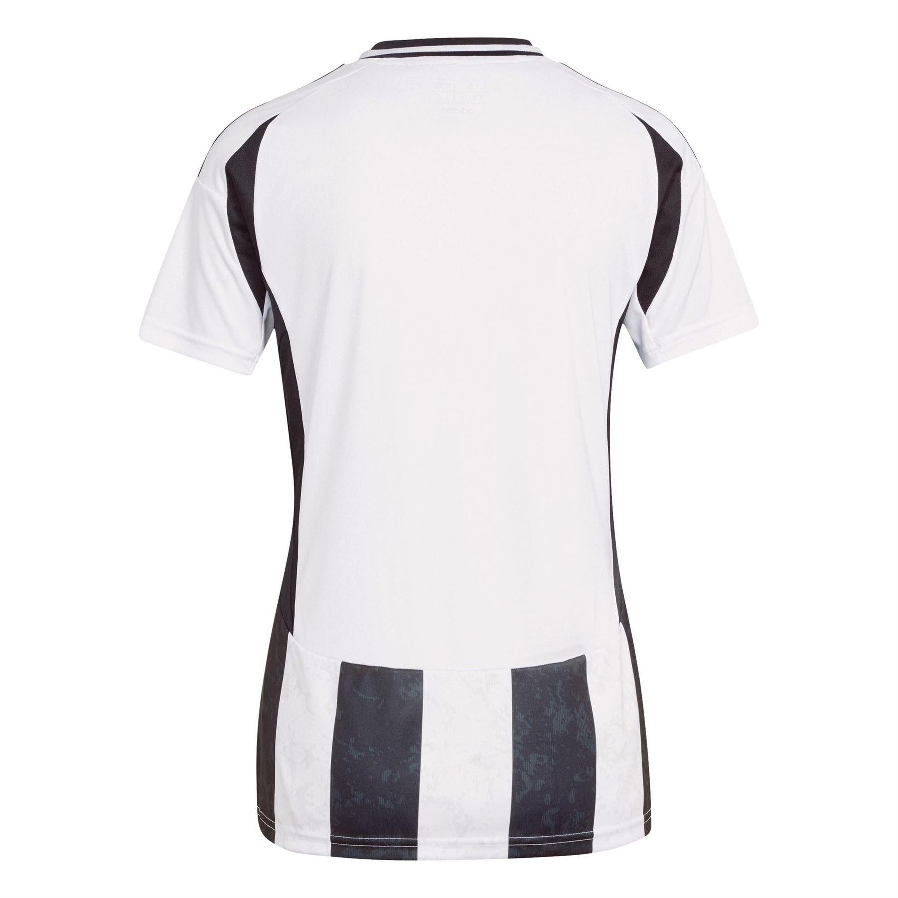 White - Back - Adidas Womens-Ladies Juventus FC Home Jersey
