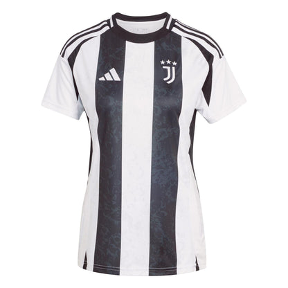 White - Front - Adidas Womens-Ladies Juventus FC Home Jersey