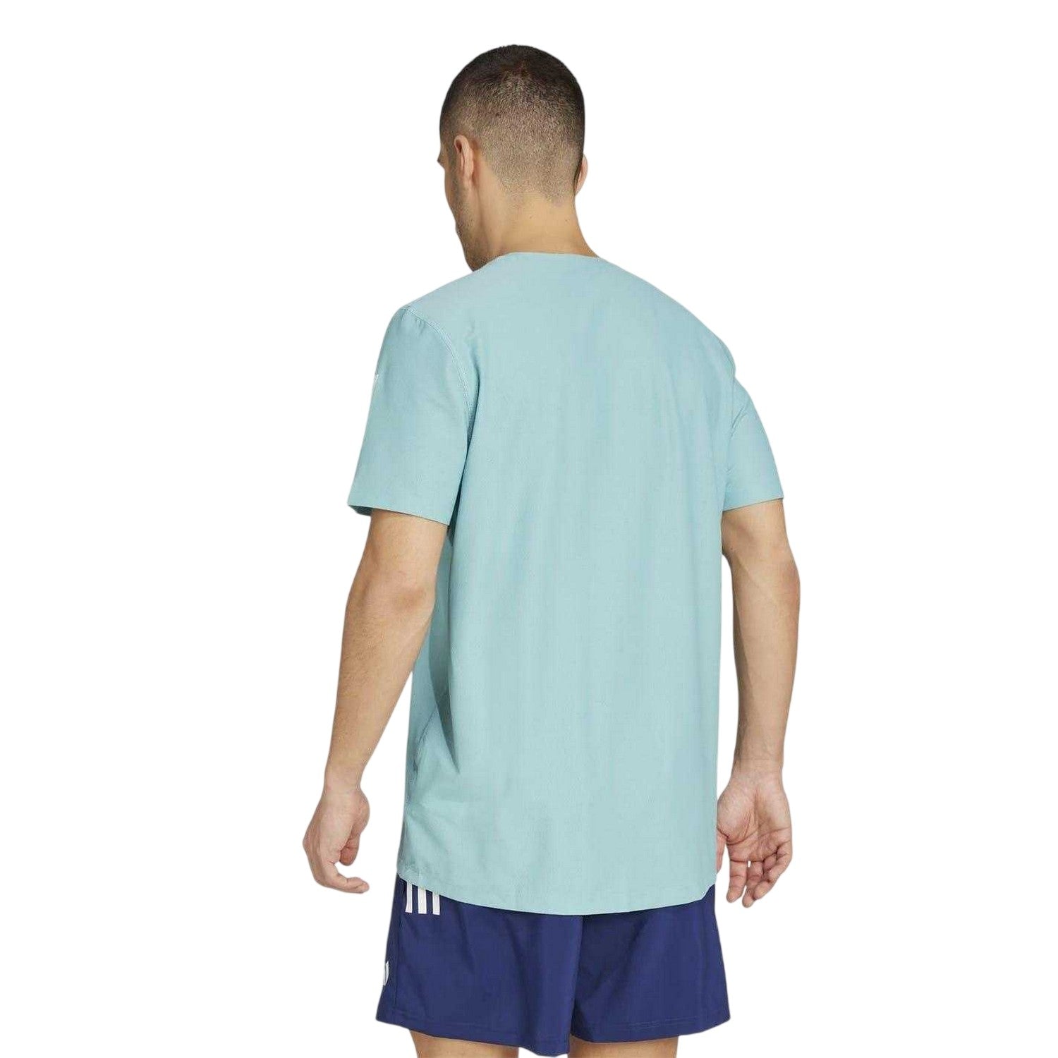 Mint - Back - Adidas Mens The Run T-Shirt