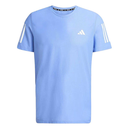 Blue - Front - Adidas Mens The Run T-Shirt