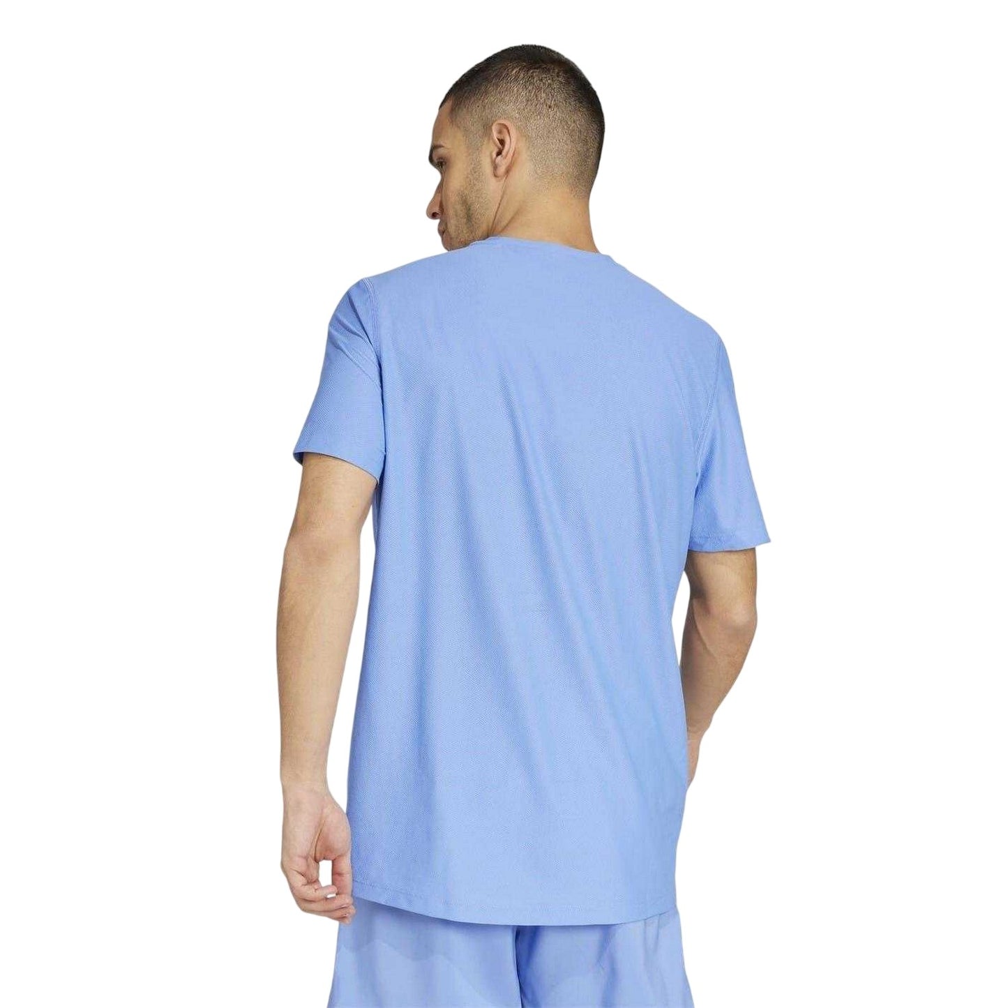 Blue - Back - Adidas Mens The Run T-Shirt