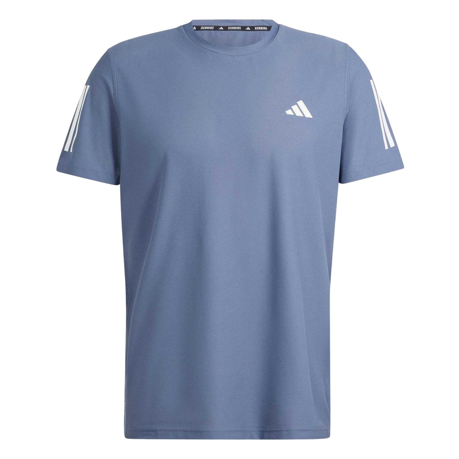 Ink - Front - Adidas Mens The Run T-Shirt