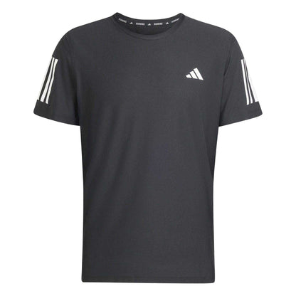 Black - Front - Adidas Mens The Run T-Shirt