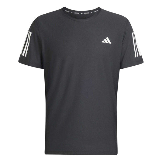 Black - Front - Adidas Mens The Run T-Shirt
