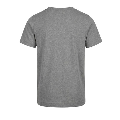 Dark Grey-White - Back - Nike Childrens-Kids Just Do It Swoosh Crew Neck T-Shirt