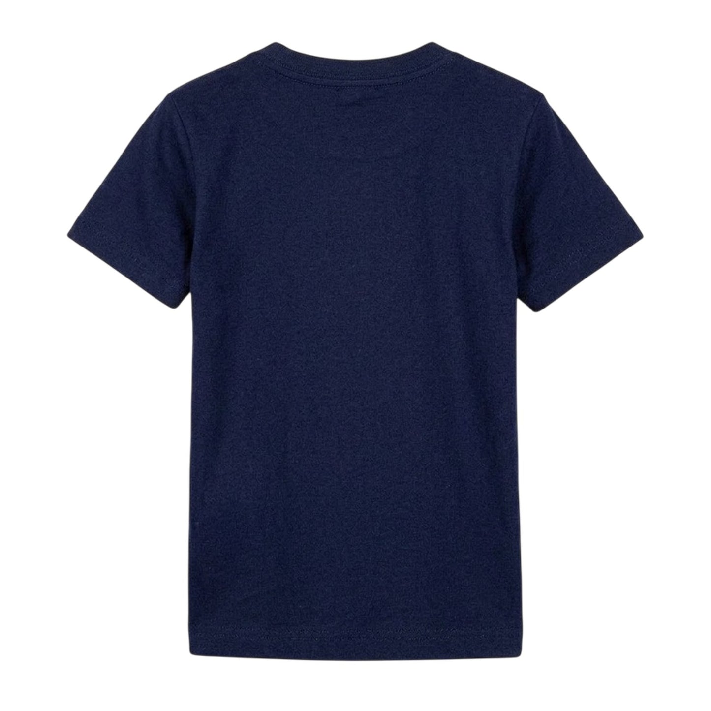 Obsidian Blue-Uni Red - Back - Nike Childrens-Kids Just Do It Swoosh Crew Neck T-Shirt
