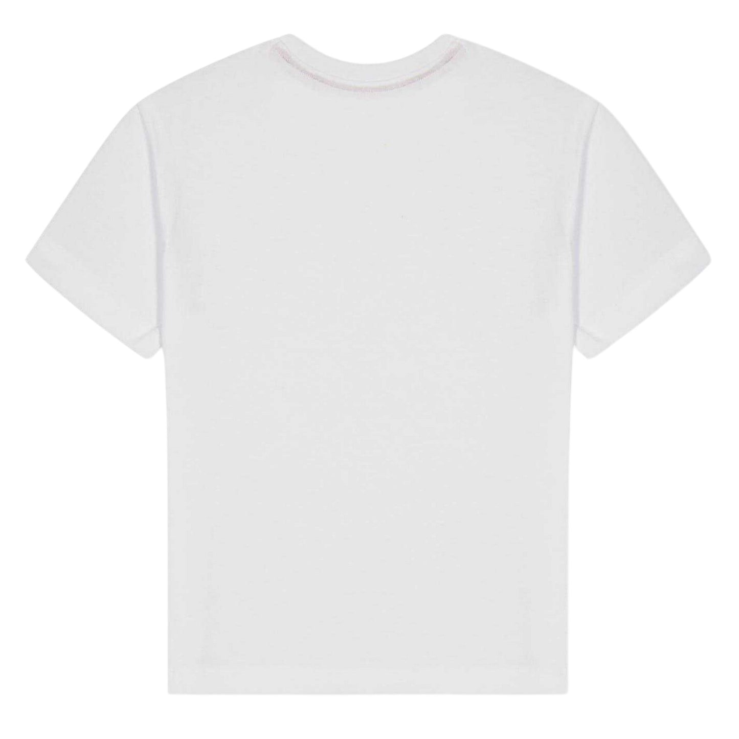 White - Back - Hugo Childrens-Kids Logo Embellished T-Shirt