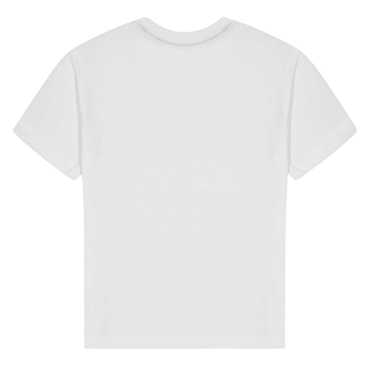 White - Back - Hugo Childrens-Kids Logo Embellished T-Shirt