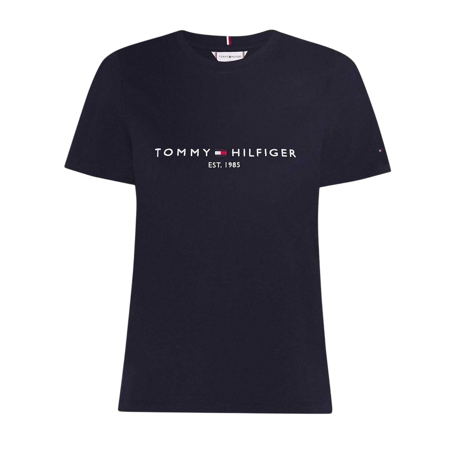 Desert Sky - Front - Tommy Hilfiger Womens-Ladies Essential Logo T-Shirt