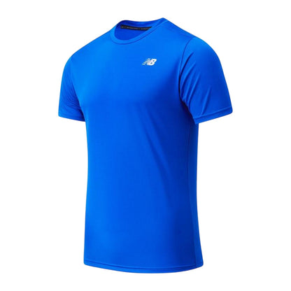 Blue - Front - New Balance Mens Chest Logo Running T-Shirt